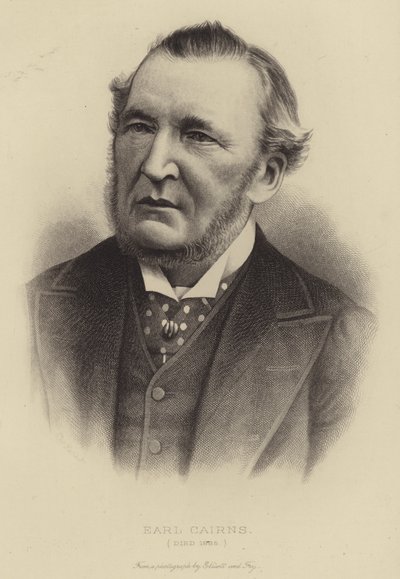 Earl Cairns, died 1885 by English School